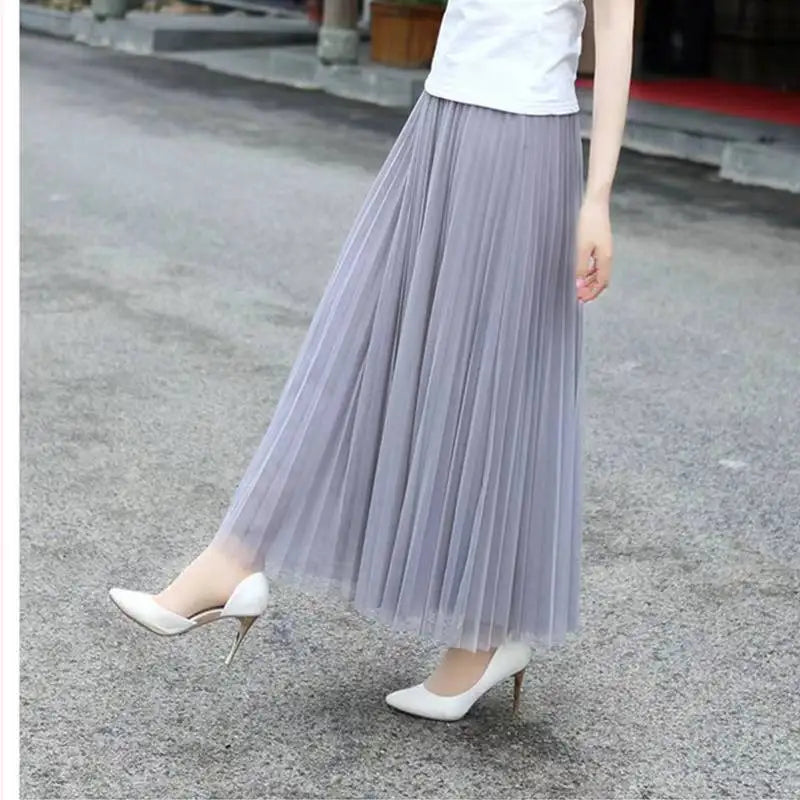 Vintage Tulle Skirt Women Streetwear